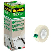 Ensemble de Rubans Adhésifs Scotch Magic Transparent 19 mm x 33 m (4 Unités)