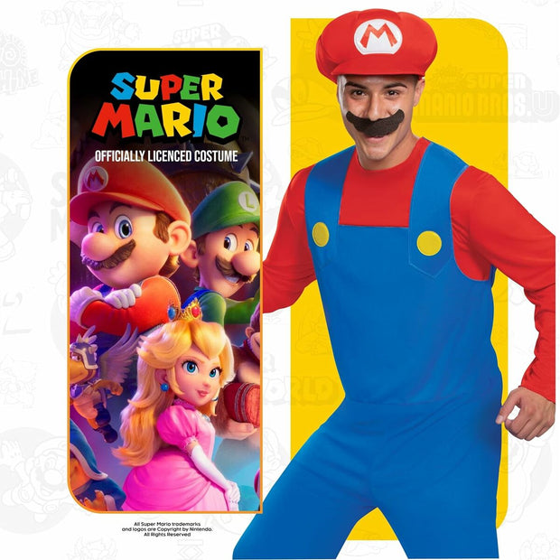 Déguisement pour Adultes Super Mario Lux 3 Pièces