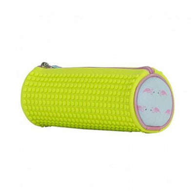 Trousse d'écolier cylindrique Nikidom Jaune