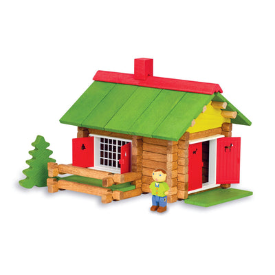 Figurines d’action Jeujura My Wooden Chalet  Playset 100 Pièces
