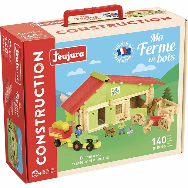 Figurines d’action Jeujura Wooden Farm Playset 140 Pièces