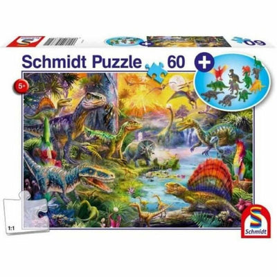 Puzzle Schmidt Spiele Dinosaurs Figurines 60 Pièces
