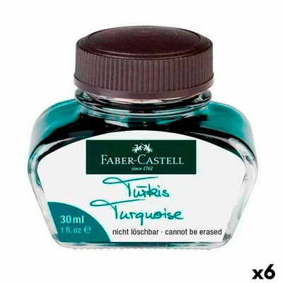 Encrier Faber-Castell Turquoise 30 ml (6 Unités)