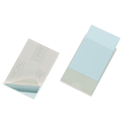 Étui Durable Pocketfix Transparent Etisuettes Autocollants 100 Unités 90 x 57 mm