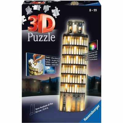 Puzzle 3D Ravensburger Tour De Pise Night Edition  216 Pièces