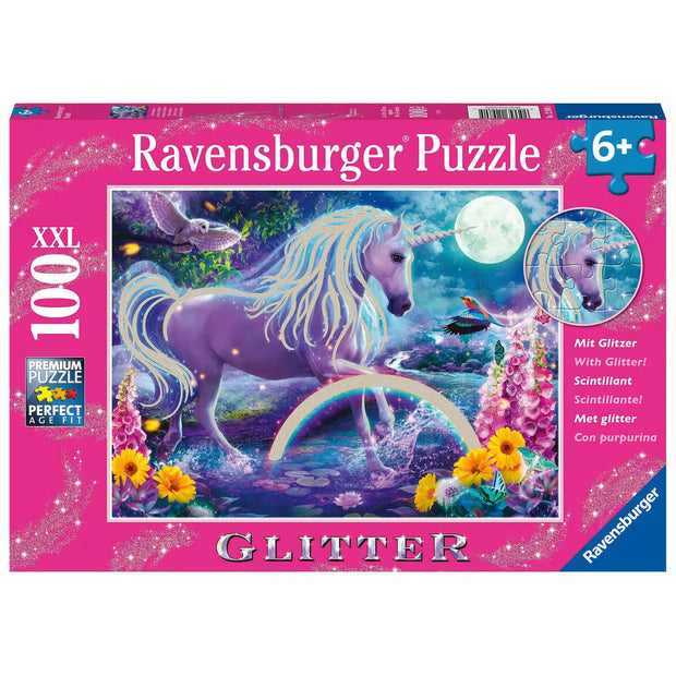 Puzzle Ravensburger 12980 Licorne Paillettes XXL 100 Pièces