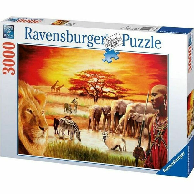 Puzzle Ravensburger Massai Pride (3000 Pièces)