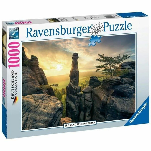 Puzzle Ravensburger 17093 Monolith Elbe Sandstone Mountains 1000 Pièces