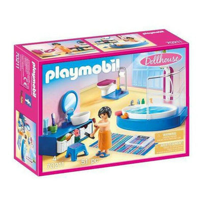 Playset Dollhouse Bathroom Playmobil 70211 Salles de bains (51 pcs)