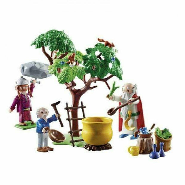 Playset Playmobil Getafix with the cauldron of Magic Potion Astérix 70933 57 Pièces