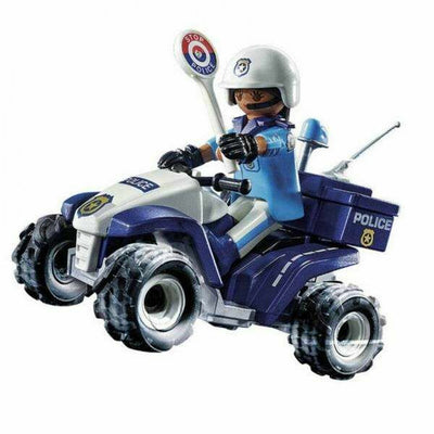 Jeu de Véhicules Playmobil Speed Quad City Action 71092 Police (21 pcs)