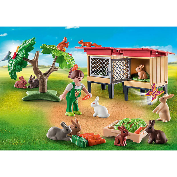 Playset Playmobil 71252 Country Rabbit Hutch 41 Pièces