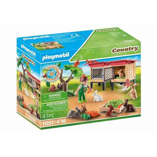 Playset Playmobil 71252 Country Rabbit Hutch 41 Pièces