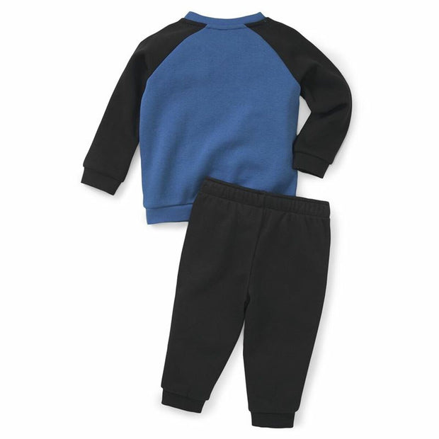 Survêtement Enfant Puma Minicats Essentials Raglan Noir Bleu