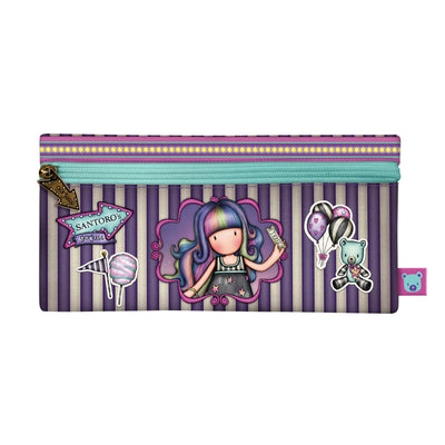 Trousse d'écolier Gorjuss Up and away Violet (22 x 11 x 1.5 cm)