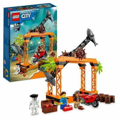 Playset Lego 60342 City Stuntz Stunt Challenge: Shark Attack (122 Pièces)