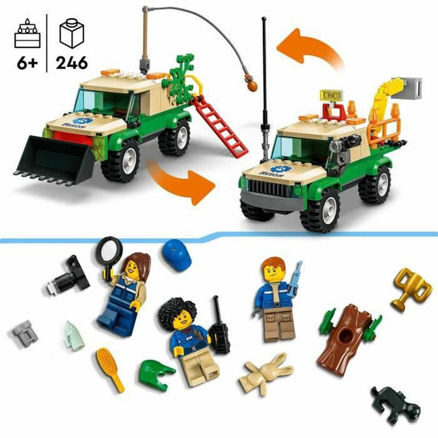 Playset Lego City 60353 Wild Animal Rescue Missions (246 Pièces)