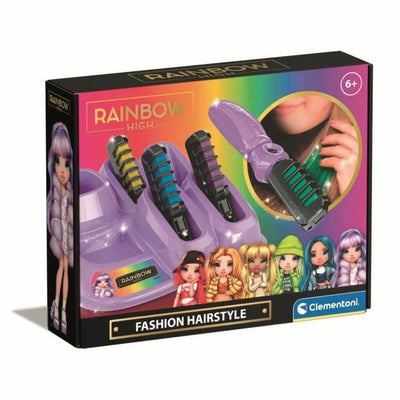 Teinture temporaire Clementoni Rainbow High Kit de Coiffeur pour Enfant