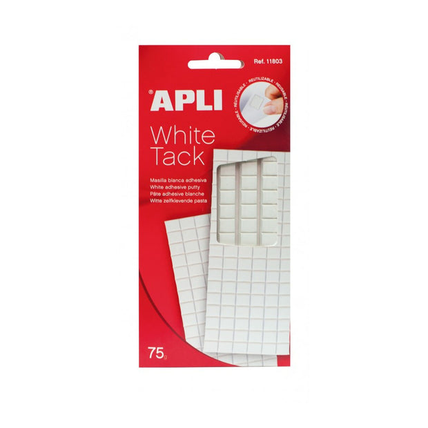 Adhésifs Apli White Tack mastic (12 Unités)