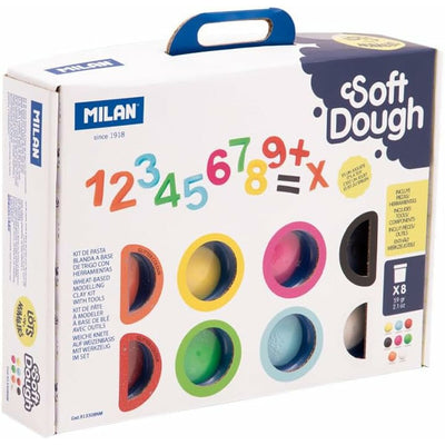 Pâte à modeler Milan Soft Dough Lots of Numvers Multicouleur