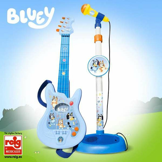 Guitare pour Enfant Bluey Réglable Microphone 60 x 30 x 17 mm