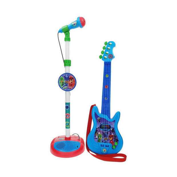 Guitare pour Enfant PJ Masks   Microphone Bleu