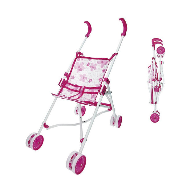 Poussette pour poupées Reig Pliable Rose 25,5 x 41,5 x 55,5 cm