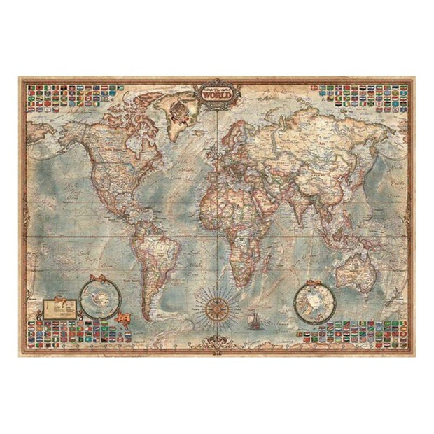 Puzzle Educa The World, Political map 16005 1500 Pièces