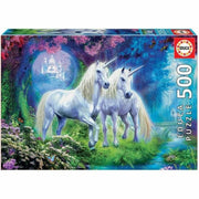 Puzzle Educa Unicorns In The Forest 500 Pièces 34 x 48 cm