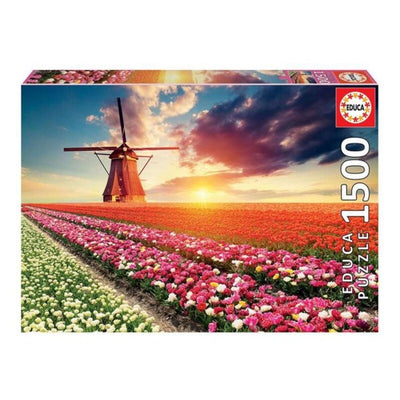 Puzzle Educa Fields of Tulips 18465 1500 Pièces