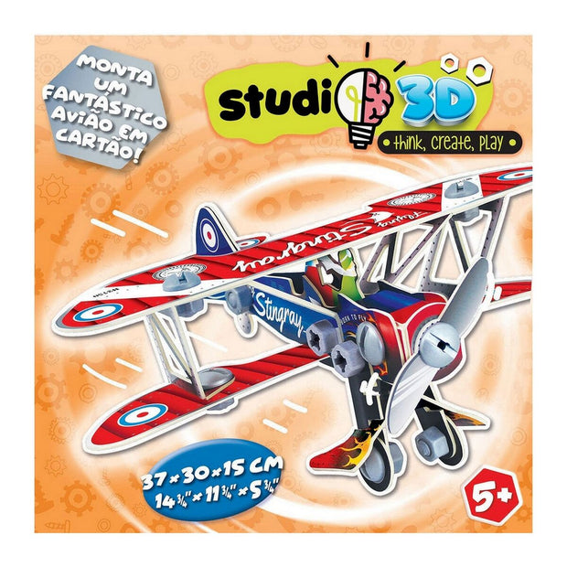 Maquette d’avion Educa Studio 3D 56 Pièces (37 x 30 x 15 cm)