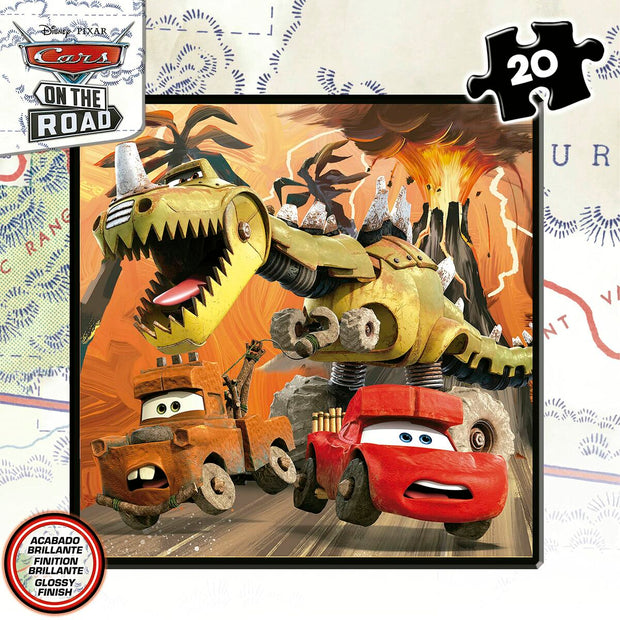 Set de 4 Puzzles Cars On the Road 73 Pièces