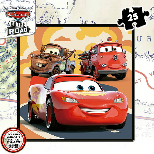 Set de 4 Puzzles Cars On the Road 73 Pièces