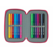 Pochette crayons Double BlackFit8 Rose (28 pcs)