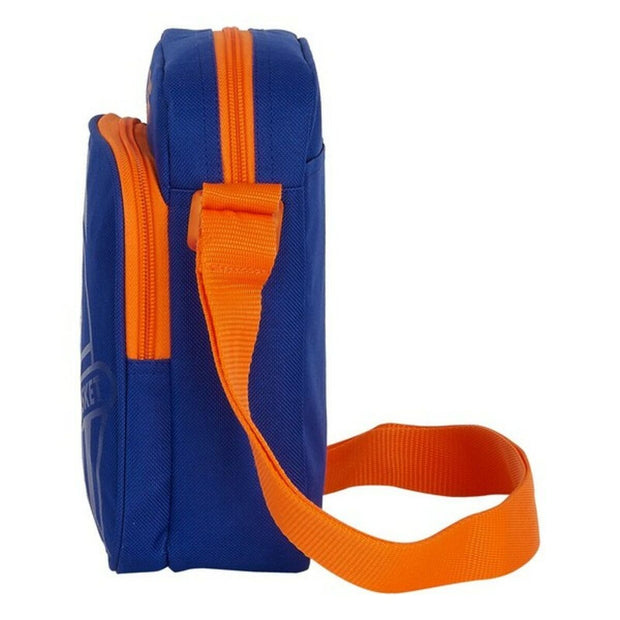 Sac bandoulière Valencia Basket Bleu Orange (16 x 22 x 6 cm)