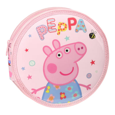 Pochette crayons Peppa Pig Having Fun Rose (18 Pièces)