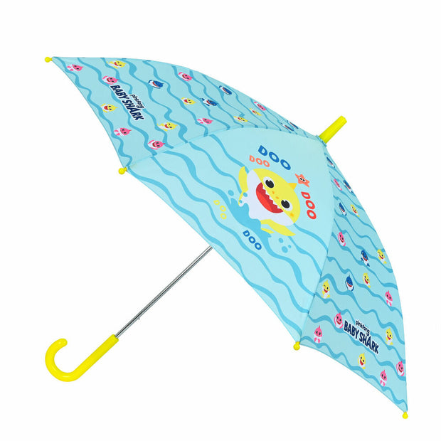 Parapluie Baby Shark Beach day Jaune Bleu clair (Ø 86 cm)