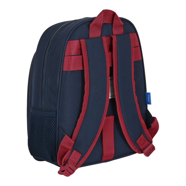 Cartable F.C. Barcelona Bleu Bordeaux (27 x 33 x 10 cm)