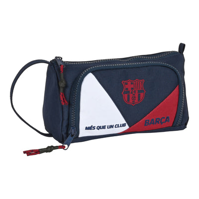 Trousse d'écolier F.C. Barcelona Corporativa Bleu Bordeaux (20 x 11 x 8.5 cm) (32 Pièces)