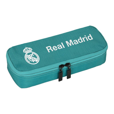 Trousse d'écolier Real Madrid C.F. Blanc Vert turquoise (22 x 5 x 8 cm)