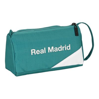 Trousse d'écolier Real Madrid C.F. Blanc Vert turquoise (20 x 11 x 8.5 cm) (32 Pièces)