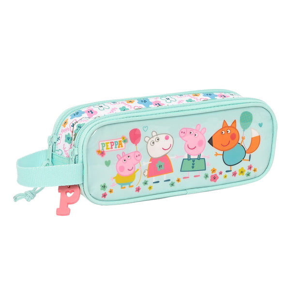 Trousse d'écolier Peppa Pig Cosy corner Bleu clair (21 x 8 x 6 cm)