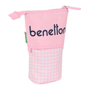 Trousse Gobelet Benetton Vichy Rose (8 x 19 x 6 cm)