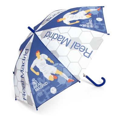 Parapluie Automatique Real Madrid C.F. Bleu Blanc (Ø 84 cm)