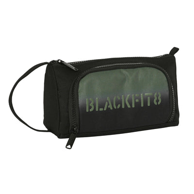 Trousse Scolaire avec Accessoires BlackFit8 Gradient Noir Vert militaire (32 Pièces)