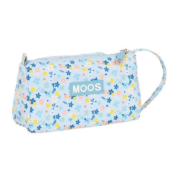 Trousse Scolaire avec Accessoires Moos Lovely Bleu clair (32 Pièces)