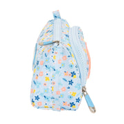 Trousse Scolaire avec Accessoires Moos Lovely Bleu clair (32 Pièces)