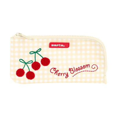 Trousse d'écolier Safta Cherry Beige (23 x 11 x 1 cm)