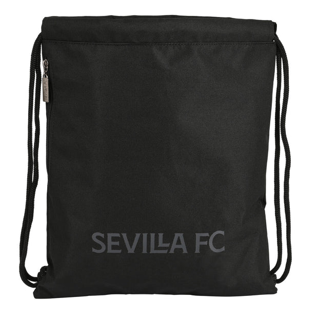 Sac à dos serré par des ficelles Sevilla Fútbol Club Teen Noir (35 x 40 x 1 cm)