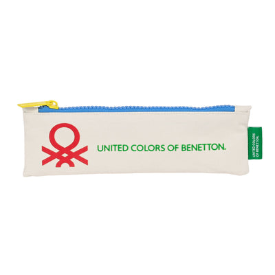 Trousse d'écolier Benetton Topitos Blanc (20 x 6 x 1 cm)